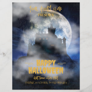 ハロウィーンの招待状 おばけハロウィンパーティー チラシ