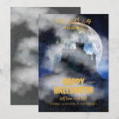 ハロウィーンの招待状 お化けハロウィーパーティー 招待状 (正面/裏面)