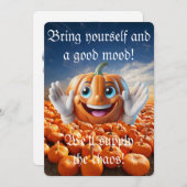 ハロウィーンの招待状 シーズンカード (正面/裏面)