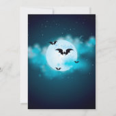 ハロウィーンの招待、ハロウィーンの誕生日パーティー 招待状 (裏面)