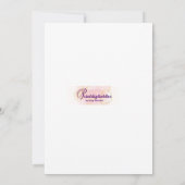 ハロウィーンの招待 招待状 (裏面)