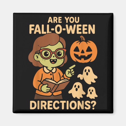 ハロウィーンの指示はおかしい先生 マグネット (正面)