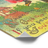 ハロウィーンの挨拶の女性オンブロム ポスター (角)