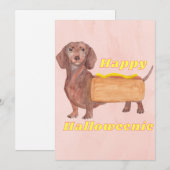 ハロウィーンの挨拶カード シーズンカード (正面/裏面)