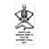 ハロウィーンの挨拶スケルトンのゴムスタンプ ラバースタンプ (インプリント)