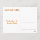 ハロウィーンの挨拶フォトポストカード シーズンポストカード (裏面)