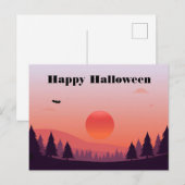 ハロウィーンの挨拶ポストカード ポストカード (正面/裏面)