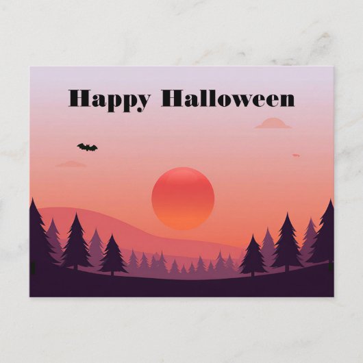 ハロウィーンの挨拶ポストカード ポストカード (正面)
