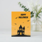 ハロウィーンの挨拶ポストカード 不気味なデザイン ポストカード (スタンド正面)