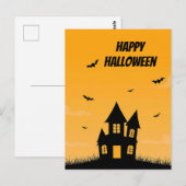 ハロウィーンの挨拶ポストカード 不気味なデザイン ポストカード (正面/裏面)