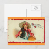 ハロウィーンの挨拶2 ポストカード (正面/裏面)