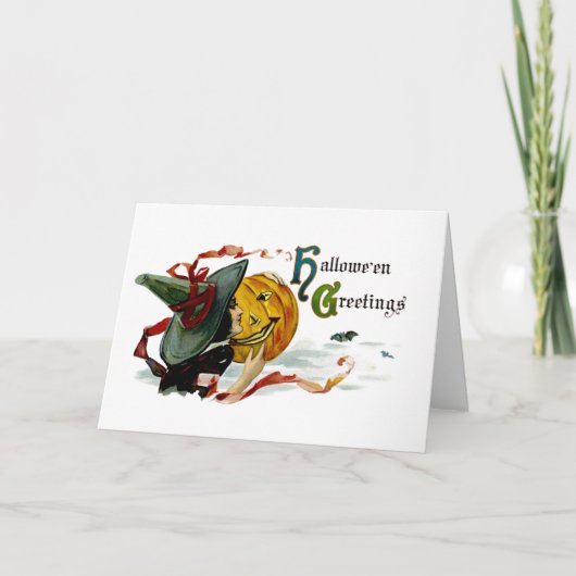 ハロウィーンの挨拶 カード (正面)