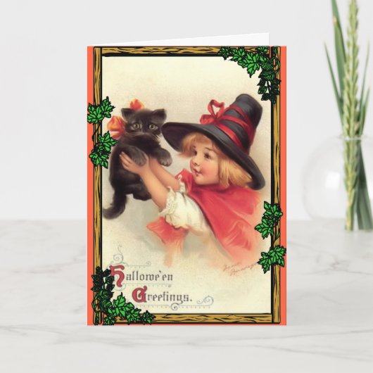 ハロウィーンの挨拶 カード (正面)