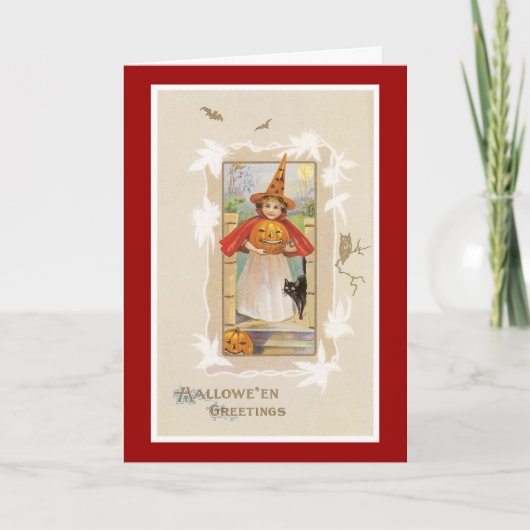ハロウィーンの挨拶 カード (正面)