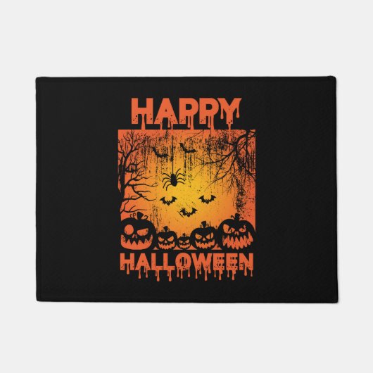 ハロウィーンの挨拶 ドアマット (正面)