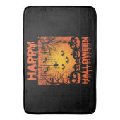 ハロウィーンの挨拶 バスマット (正面縦)