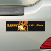 ハロウィーンの挨拶_ バンパーステッカー (車上)