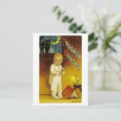 ハロウィーンの挨拶 ポストカード (スタンド正面)