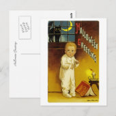 ハロウィーンの挨拶 ポストカード (正面/裏面)