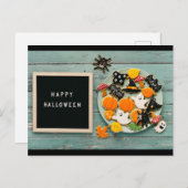 ハロウィーンの挨拶 ポストカード (正面/裏面)