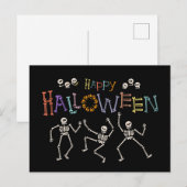 ハロウィーンの挨拶 ポストカード (正面/裏面)