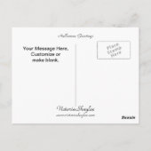 ハロウィーンの挨拶 ポストカード (裏面)