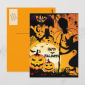 ハロウィーンの挨拶_ ポストカード (正面/裏面)