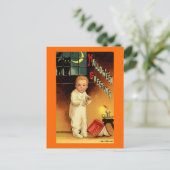 ハロウィーンの挨拶 ポストカード (スタンド正面)