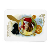 ハロウィーンの挨拶 マグネット (横)