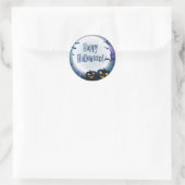 ハロウィーンの挨拶 ラウンドシール (バッグ)