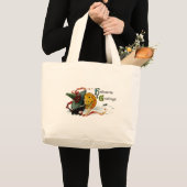 ハロウィーンの挨拶 ラージトートバッグ (正面(商品))