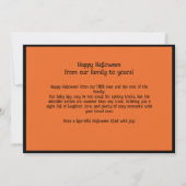 👻ハロウィーンの挨拶(写真カスタム付き) カード (裏面)