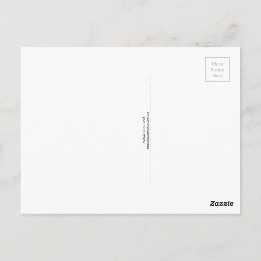 ハロウィーンの挨拶 – Crows ポストカード (裏面)