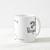 ハロウィーンの支払いミイラのコーヒー☕マグカップ コーヒーマグカップ (正面右)