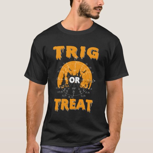 ハロウィーンの数学ハロウィーントリグまたはトル Tシャツ (正面)
