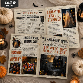 ハロウィーンの新聞カード オリジナルグッズ ハロウィーン デコレーション カード