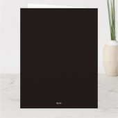 ハロウィーンの新郎 カード (裏面)