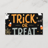 ハロウィーンの日のためのGeft名刺 名刺 (裏面)