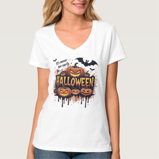 ハロウィーンの日も早い Tシャツ (正面)