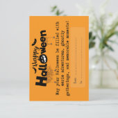 ハロウィーンの日をトリックまたは治療する サンキューカード (スタンド正面)