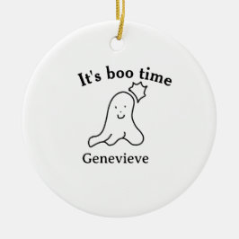 ハロウィーンの日時の幽霊の黒いブーの時間の名前 セラミックオーナメント