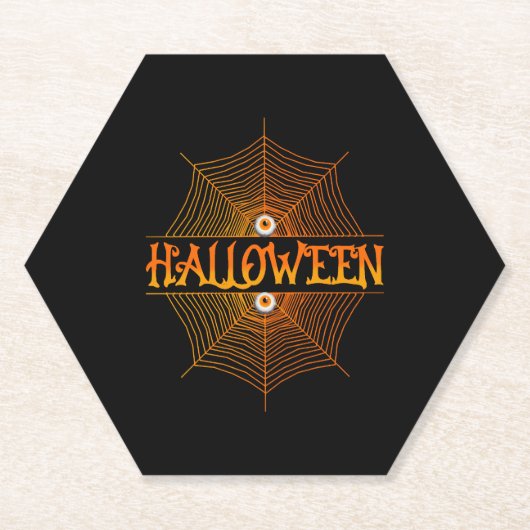 ハロウィーンの日 ペーパーコースター (正面)