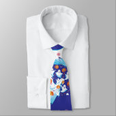 ハロウィーンの明るいカボチャと不気味なクモ ネクタイ (タイ)