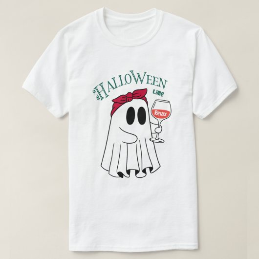 ハロウィーンの時期 ぞっとするような Tシャツ (デザイン正面)