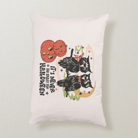 ハロウィーンの時間が早すぎることはない アクセントクッション (裏面(縦))