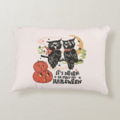 ハロウィーンの時間が早すぎることはない アクセントクッション (裏面)