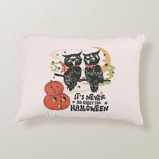 ハロウィーンの時間が早すぎることはない アクセントクッション (裏面)