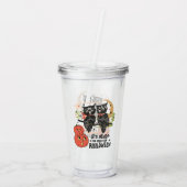 ハロウィーンの時間が早すぎることはない アクリルタンブラー (裏面)