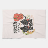 ハロウィーンの時間が早すぎることはない キッチンタオル (横)