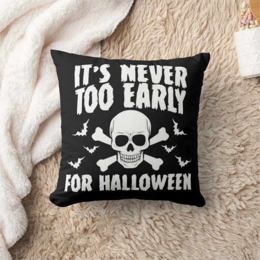 ハロウィーンの時間が早すぎることはない クッション (ブランケット)